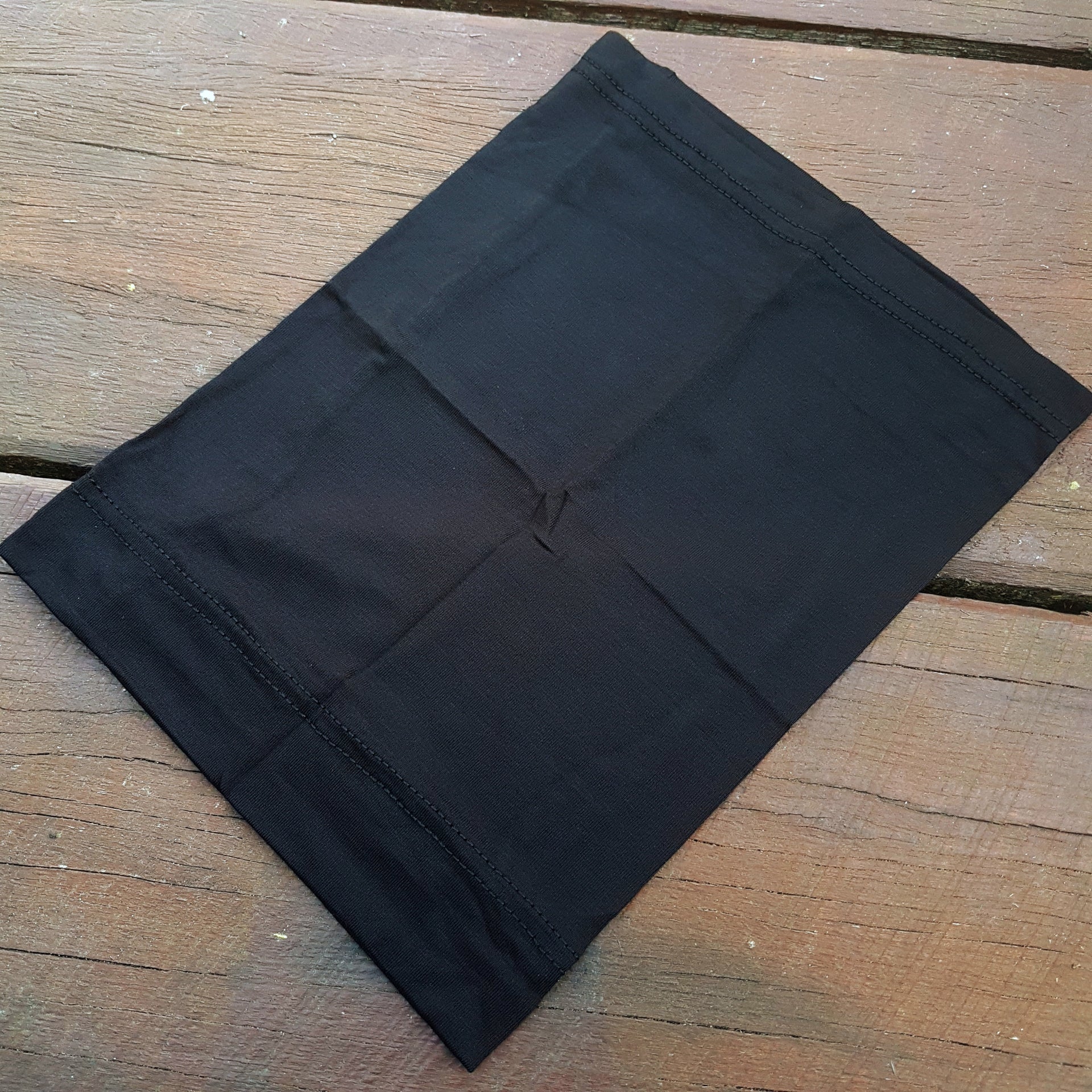 Cotton tube dreadlock headband_black