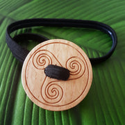 Triskele symbol buttonloxx dreadlock tie