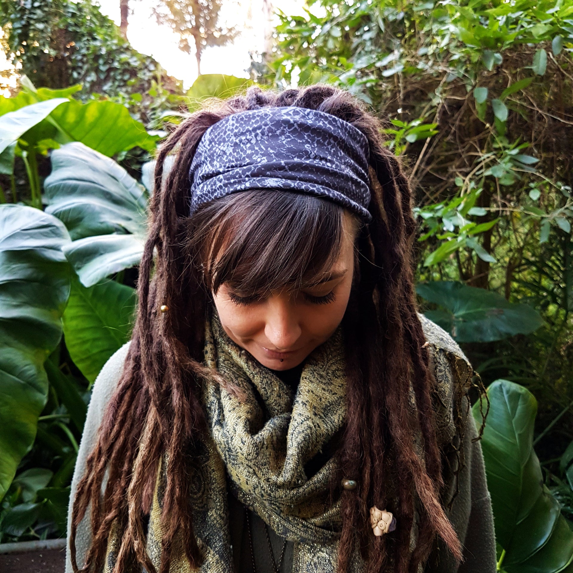snake skin print headband