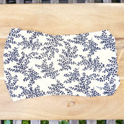 White headband with vine pattern