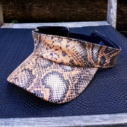 Snakeskin visor cap