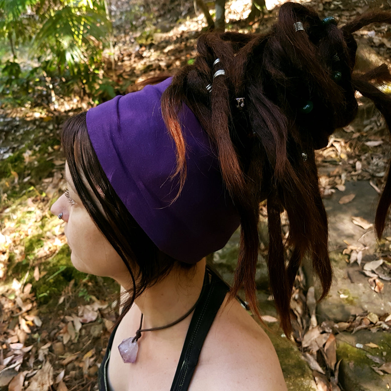 purple headband