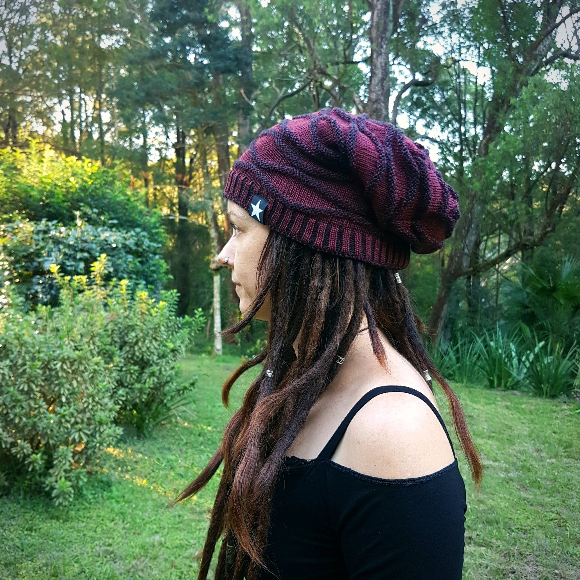 baggy dreadlock beanie