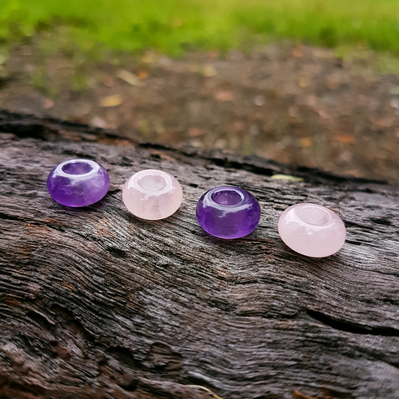 Amethyst Rose Quartz beads