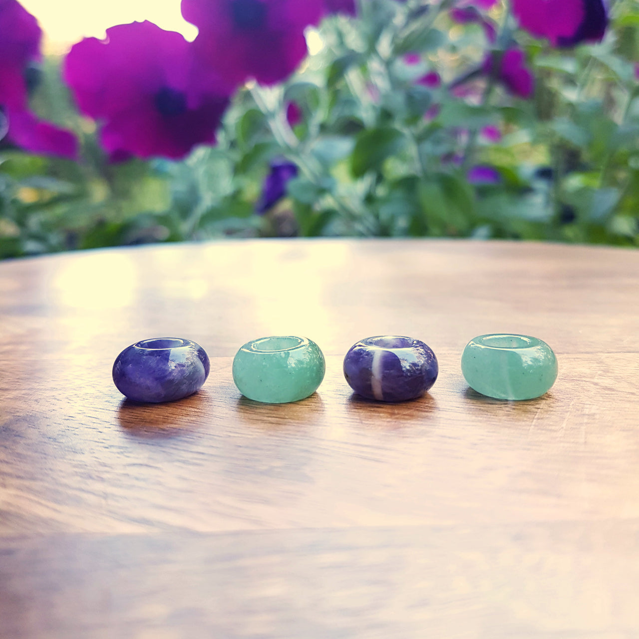 amethyst green aventurine
