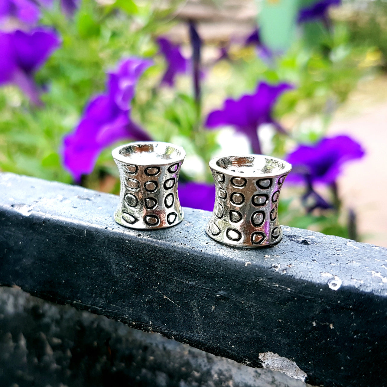 silver dread beads