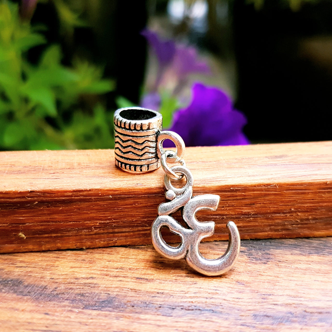 Om symbol dread bead