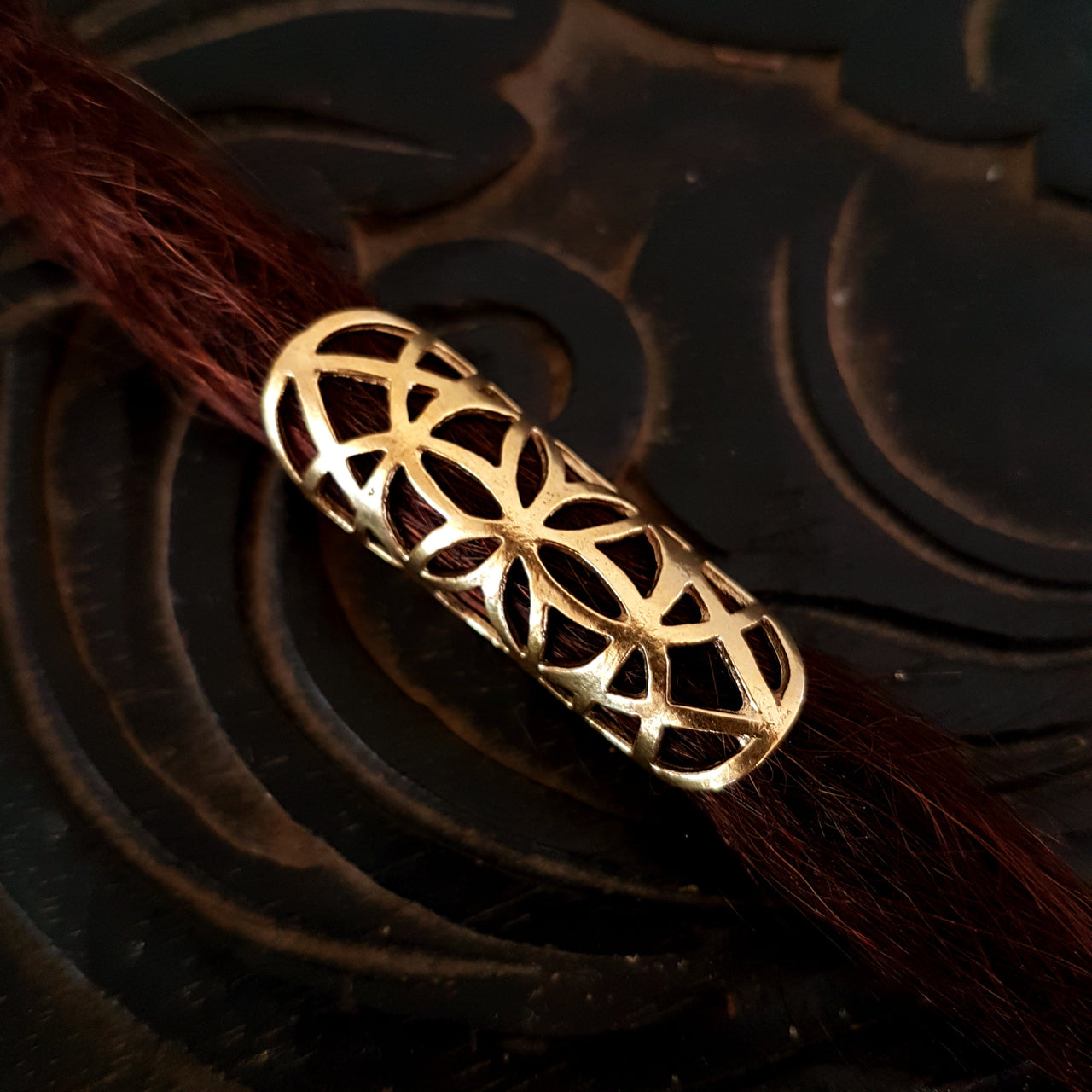 Seed of Life with Hexagram Dread Cuff | 13mm hole