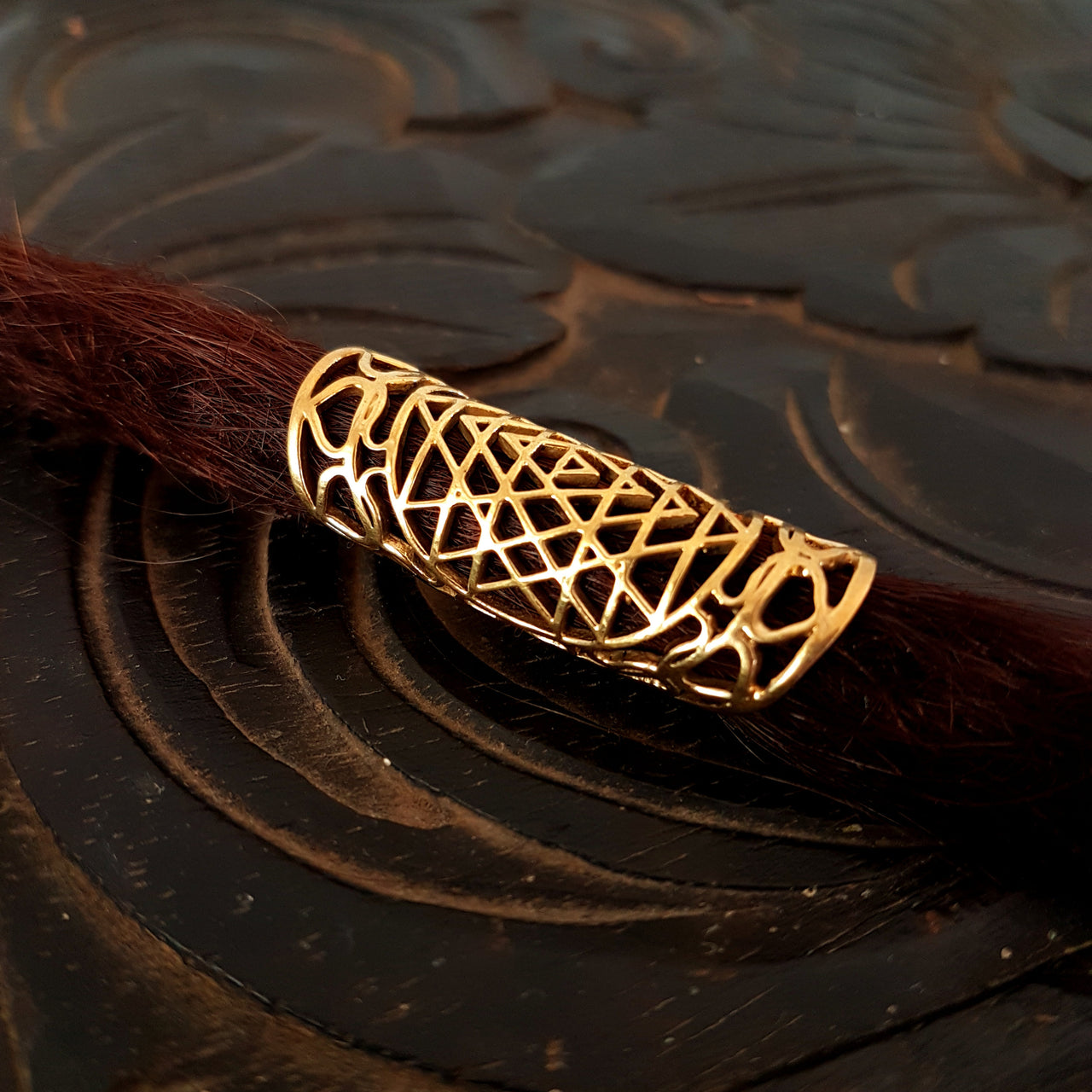 Sri Yantra Mandala Dread Cuff | 12mm hole