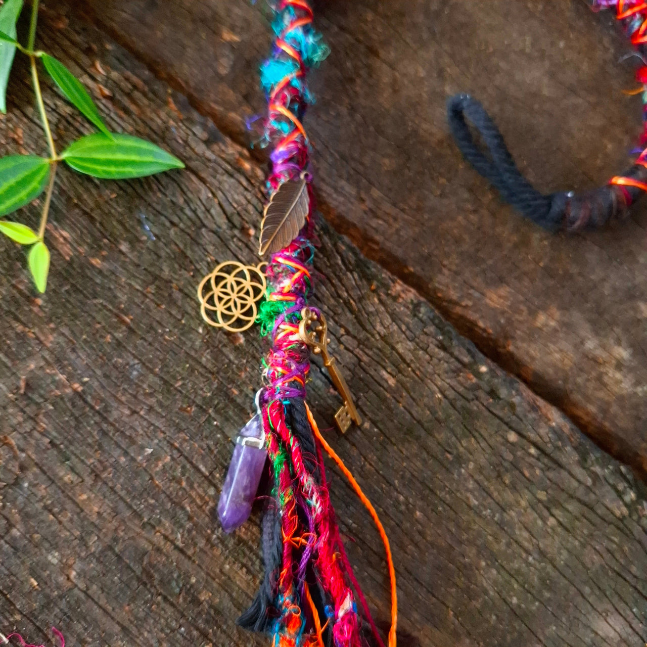 dread wrap with charms