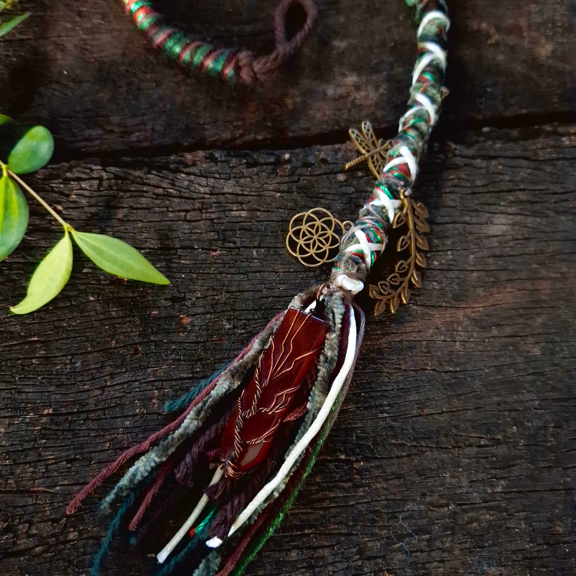 Dread wrap with charms