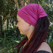 Pink tube headband