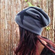 grey star beanie side profile