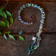 Forest green dreadlock wrap