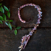 Dusty rose dread wrap