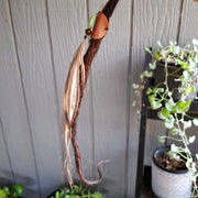 Emu Feather leather dreadlock cuff
