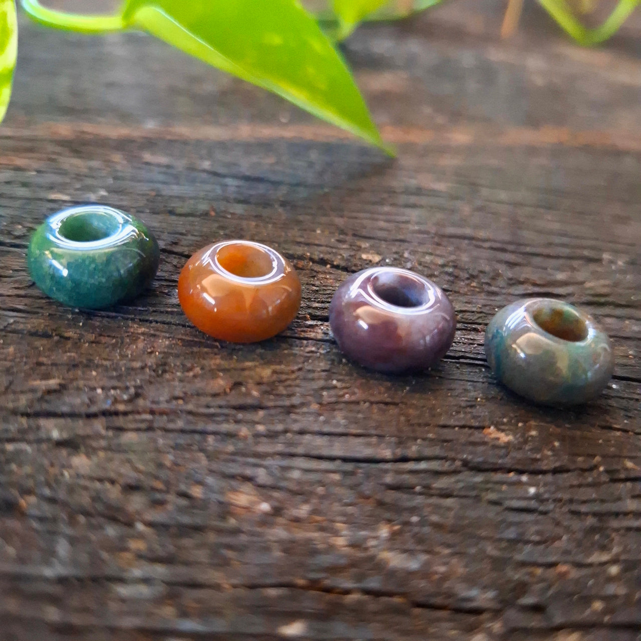 Indian Agate Beads | 6mm hole