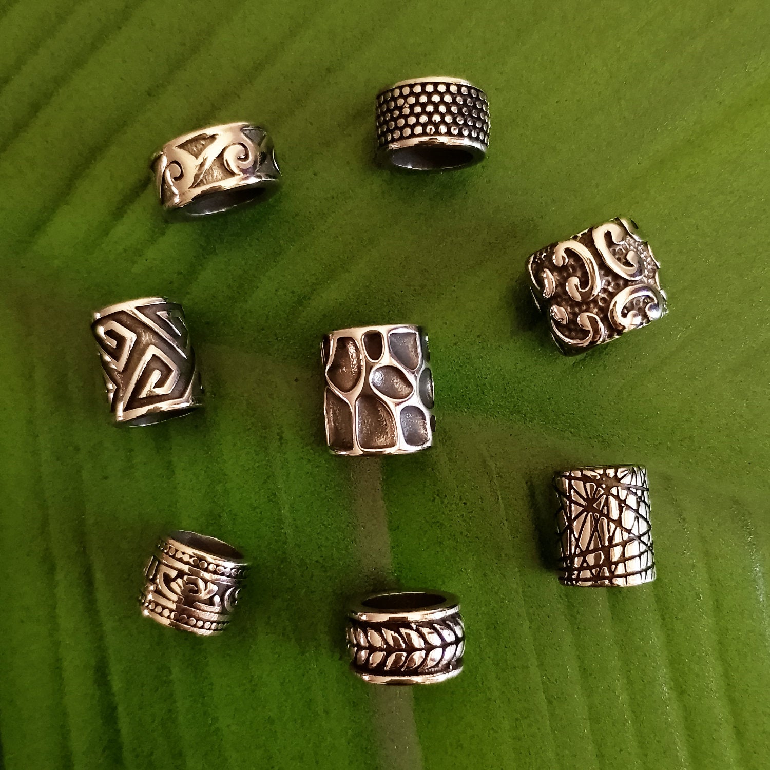 Stainless steel dreadlock beads