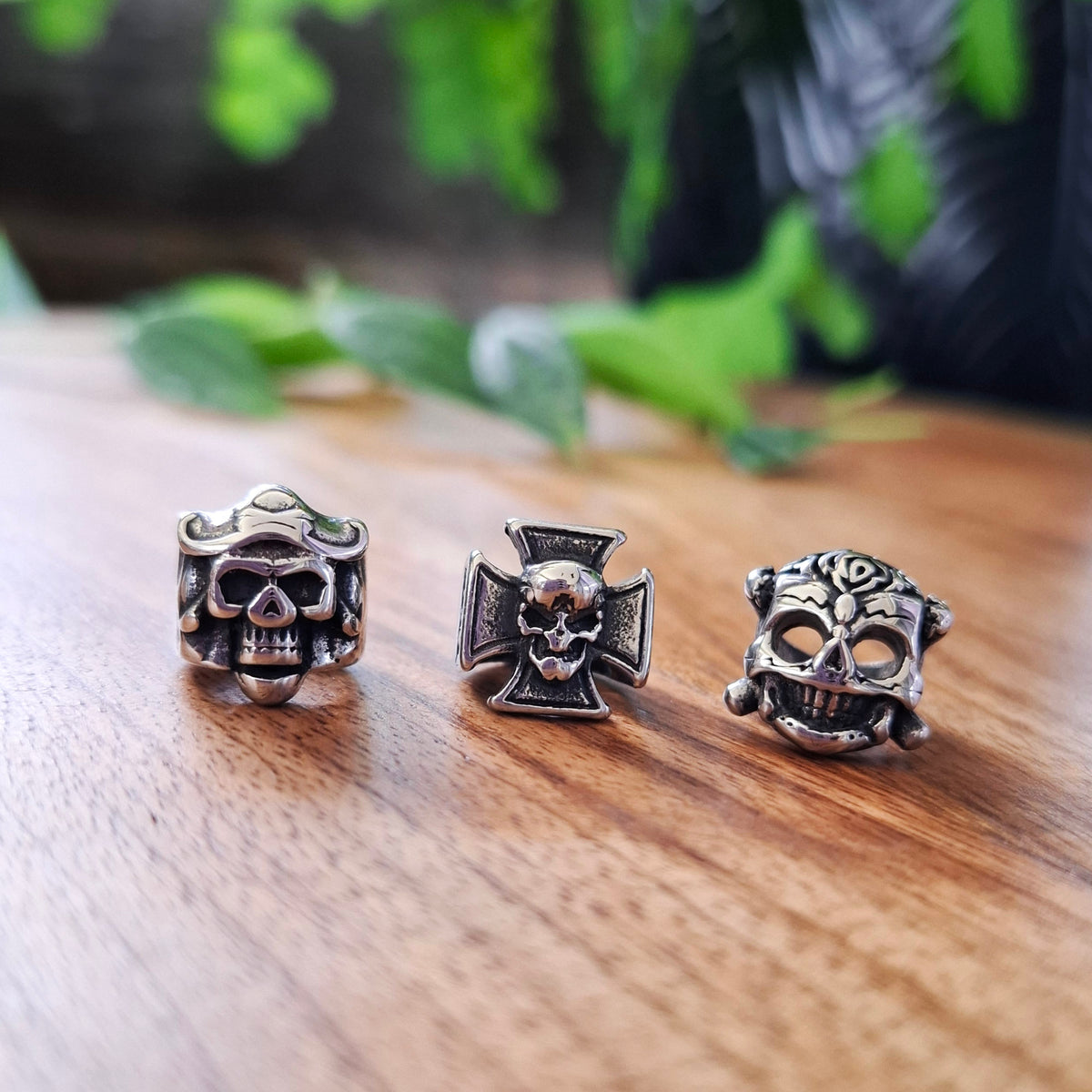 Skull dreadlock beads