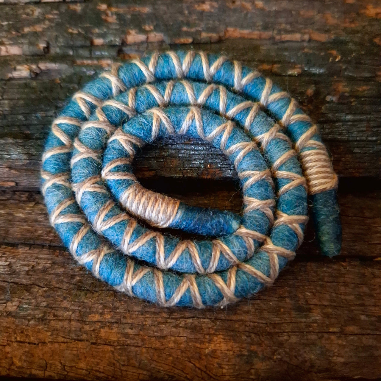 Stream Teal Felt Spiralock