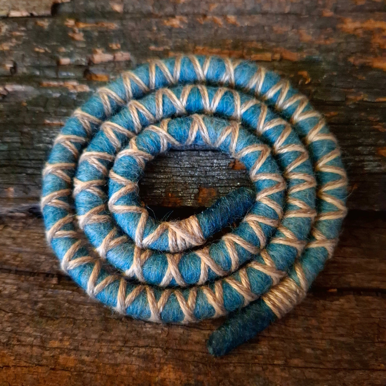 Stream Teal Felt Spiralock