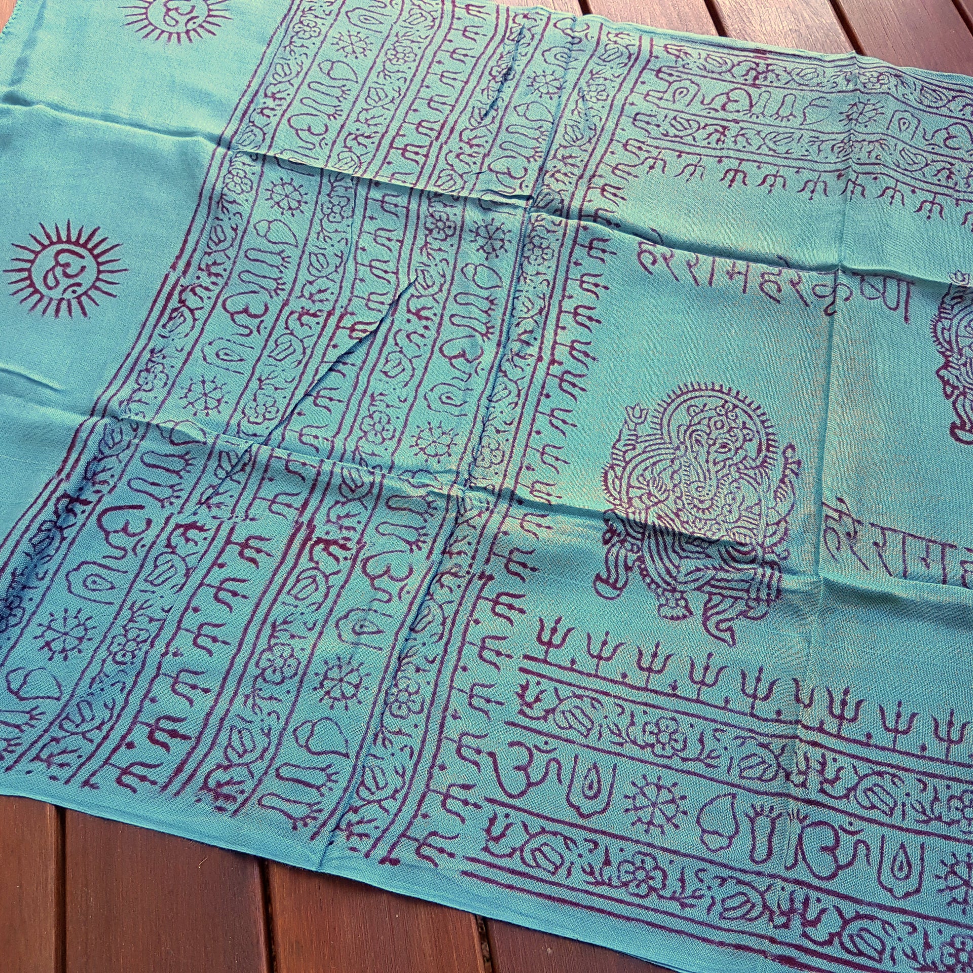 Mantra printed scarf