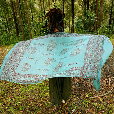 Om Mantra Printed Scarf (Large Size) | 11 Colours