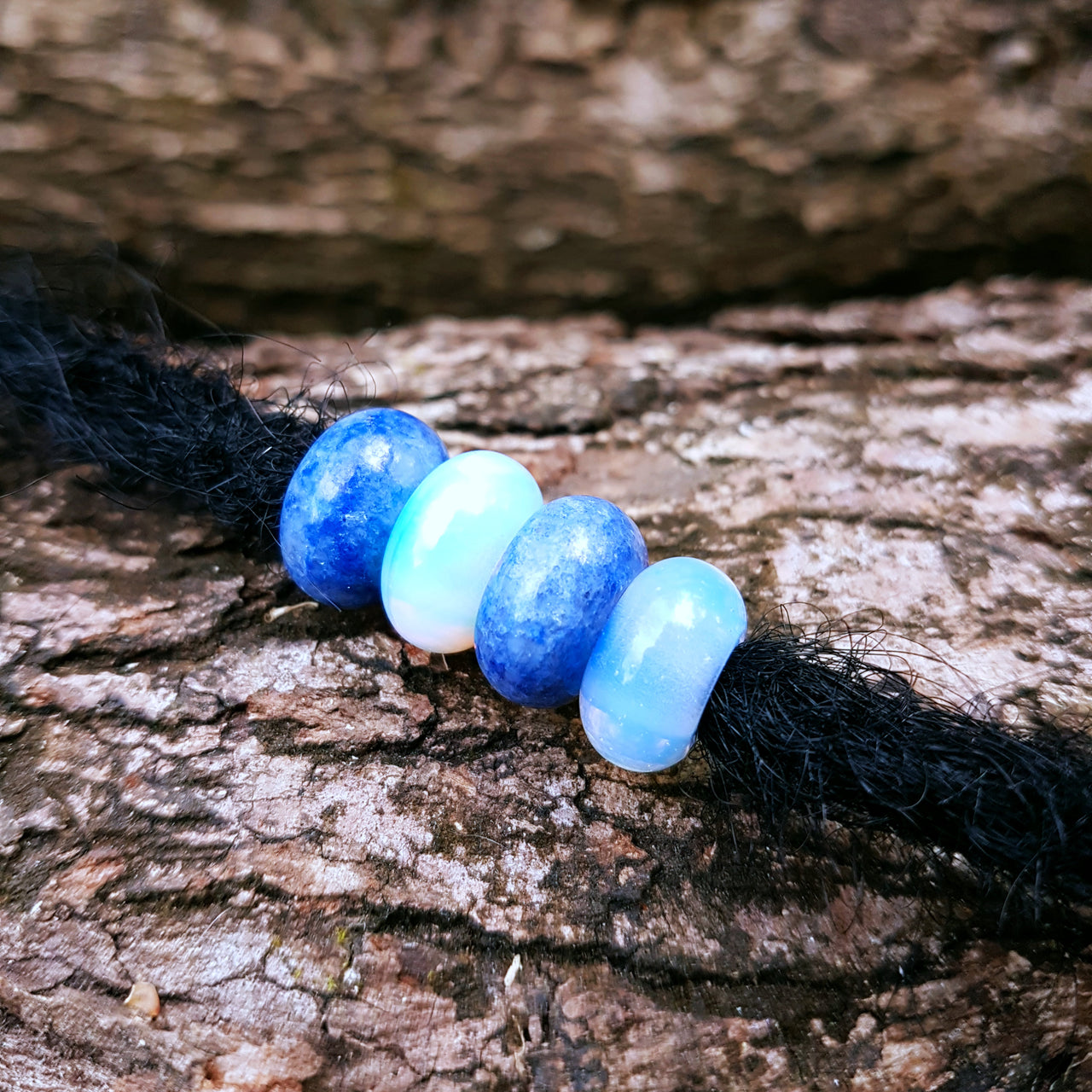 blue aventurine opalite beads
