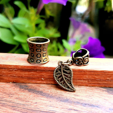 bronze dread beads