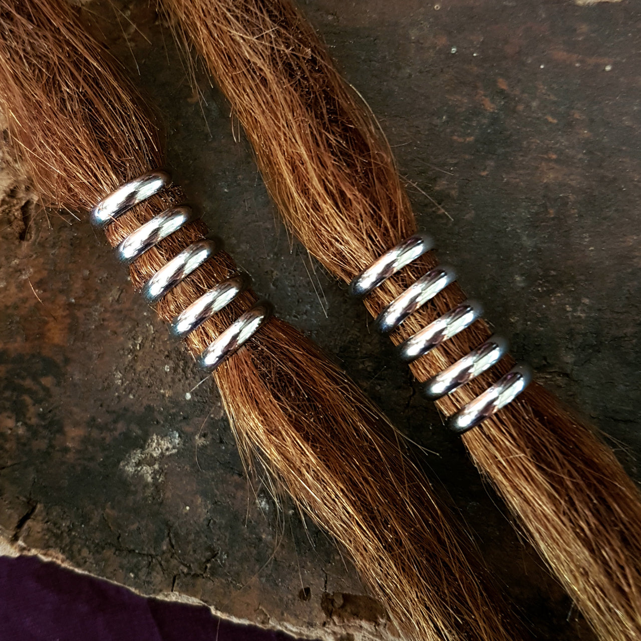 Set of 10 Dreadlock Rings | 6-10mm hole