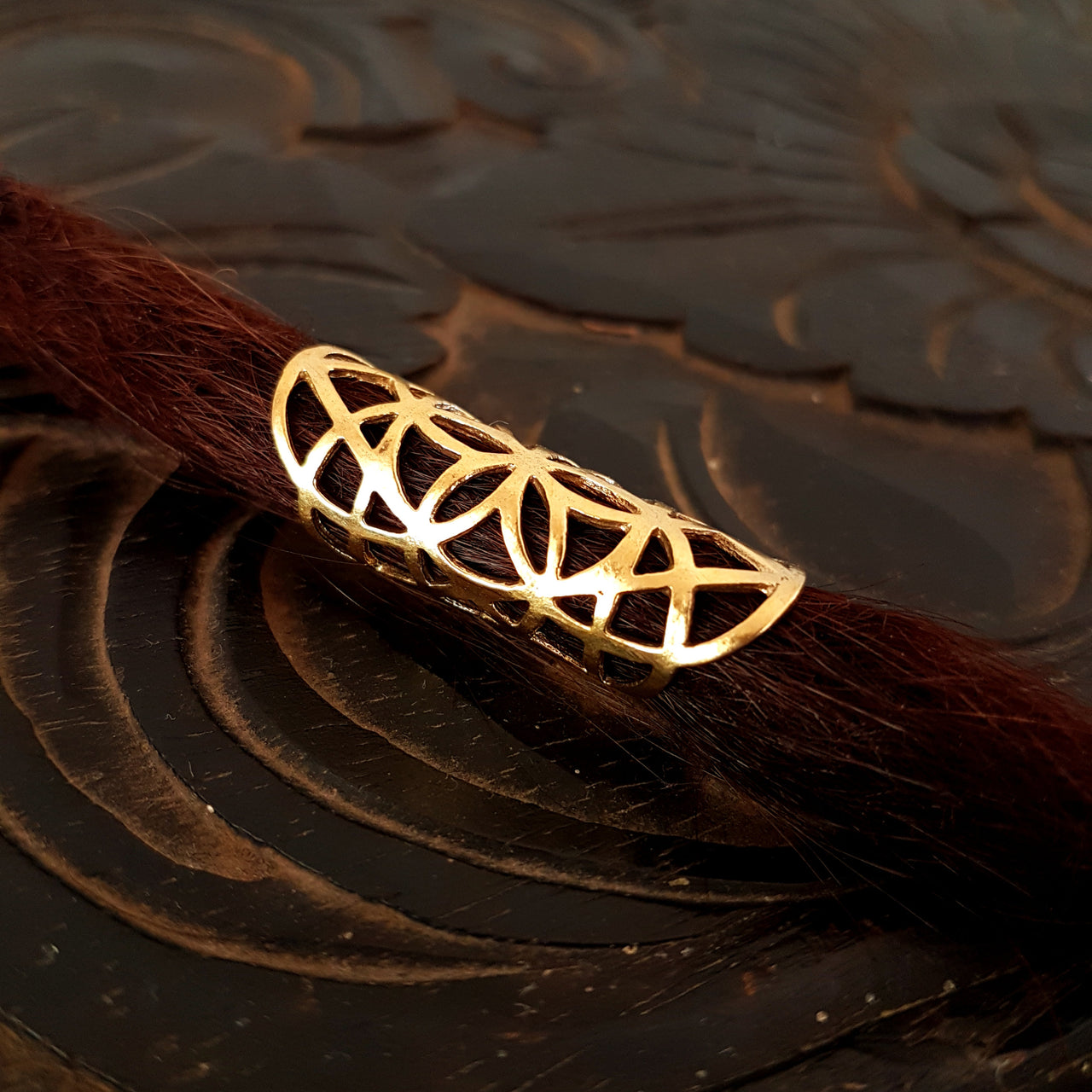 Seed of Life with Hexagram Dread Cuff | 13mm hole