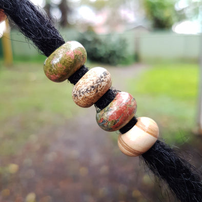 Unakite & Picture Jasper Bead Set | 6mm hole